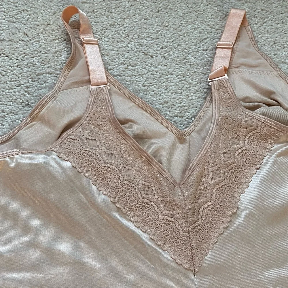 RUBY RIBBON PIN UP CAMI #3055 size 48 Pale Nude New